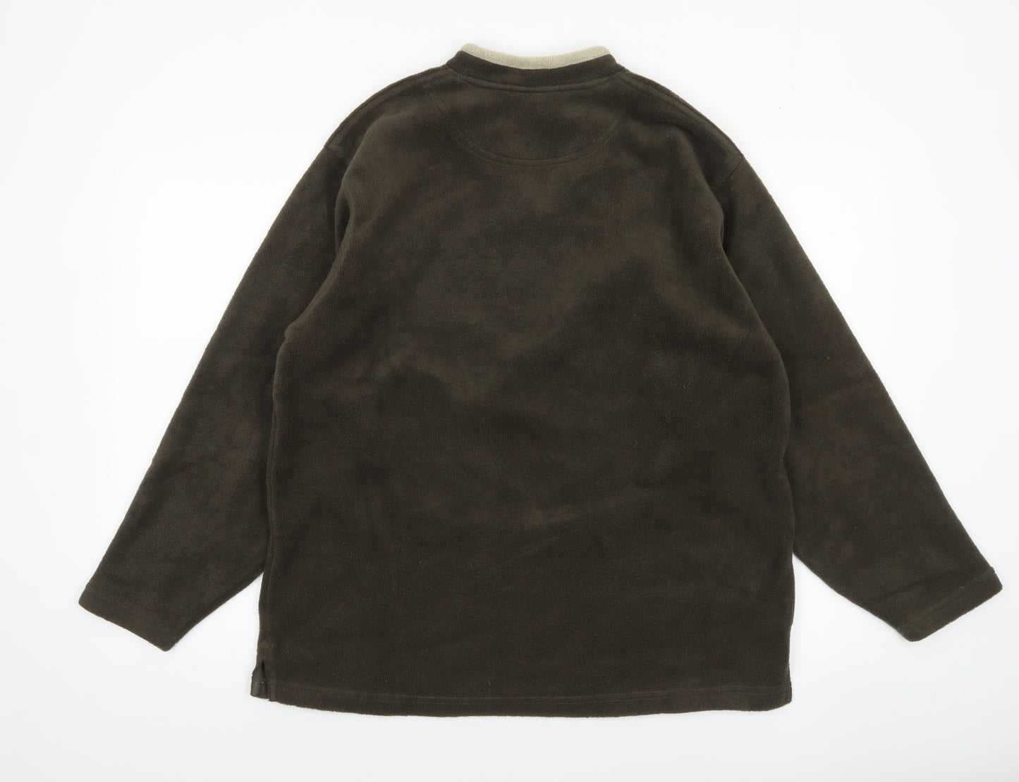 Originals Men's Brown Fleece V-Neck Pullover Sweatshirt Size S