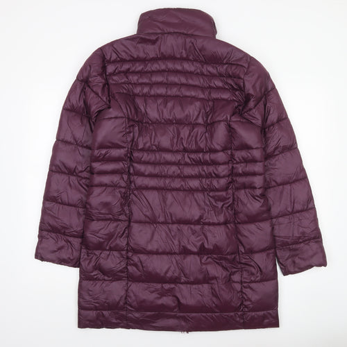 Dorothy Perkins Women's Purple Mid-Length Puffer Coat UK 14