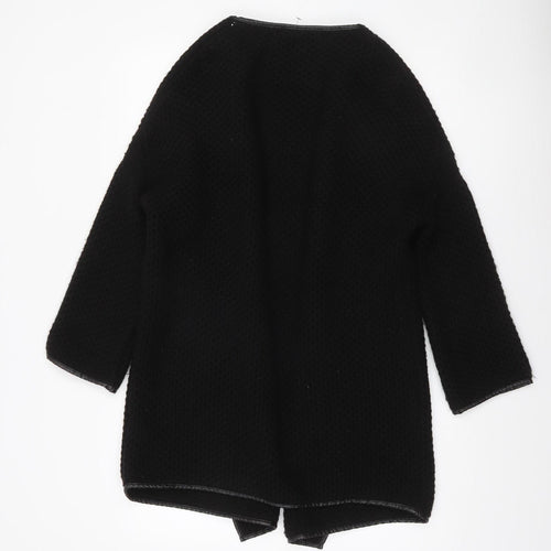 Jasper Conran Women’s Black Chunky Knit Open Cardigan Size 12