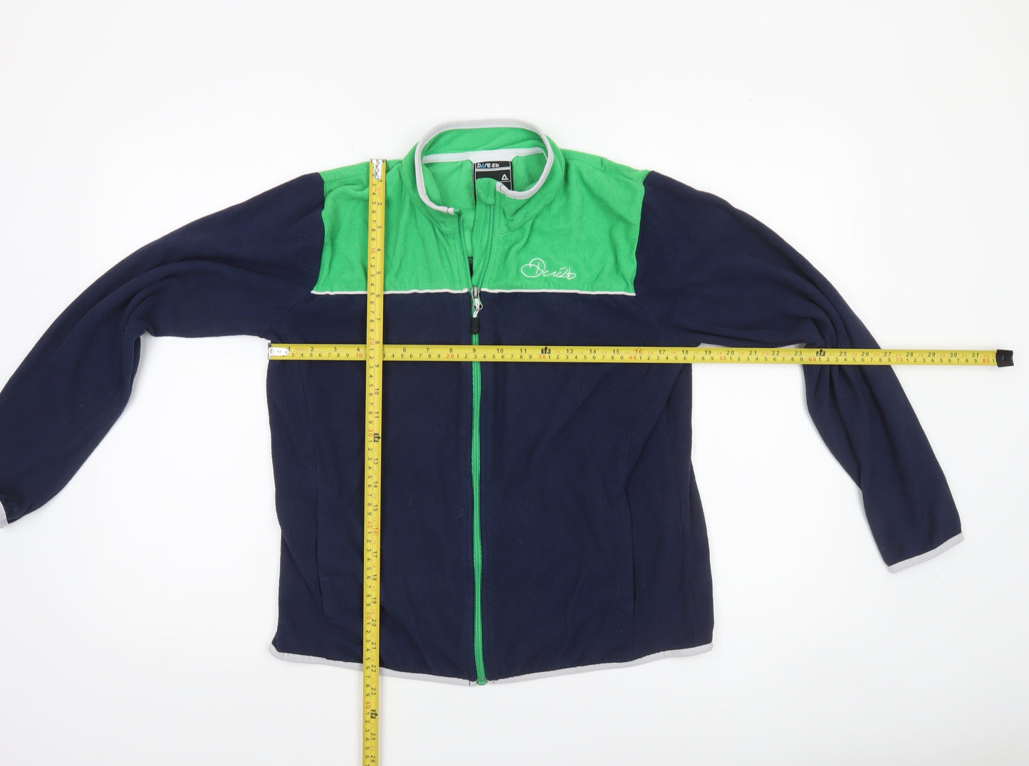 Dare 2b Womens Blue Green Fleece Full Zip Jacket Size 14