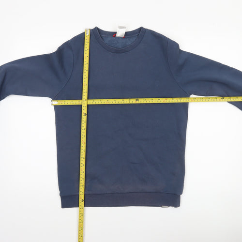 The North Face Women's Navy Blue Cotton Blend Crew Neck Sweatshirt Size S