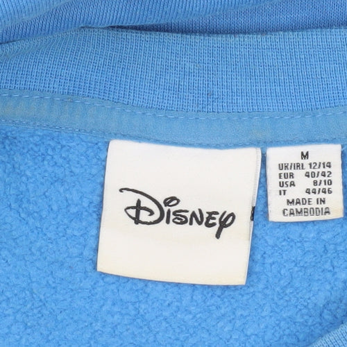 Disney Women’s Blue Stitch Aloha Sweatshirt Medium Pullover