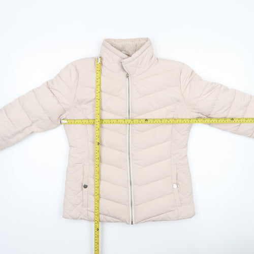 Miss Selfridge Petites Beige Puffer Jacket UK 8 Petite Women’s