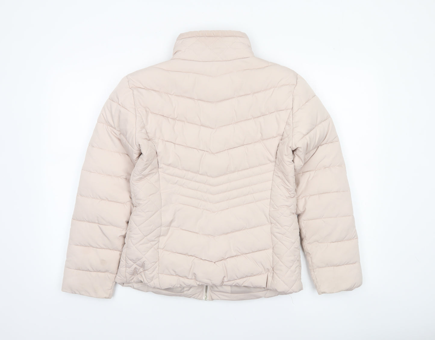 Miss Selfridge Petites Beige Puffer Jacket UK 8 Petite Women’s