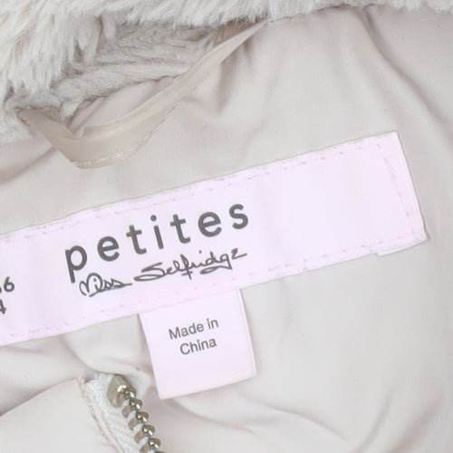 Miss Selfridge Petites Beige Puffer Jacket UK 8 Petite Women’s