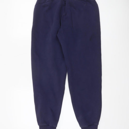 Puma Boys Blue Jogger Sweatpants 13-14 Years Cotton Blend Activewear
