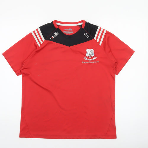 O’Neills Men's Red Shannon Rovers Gaels Jersey T-Shirt Size S