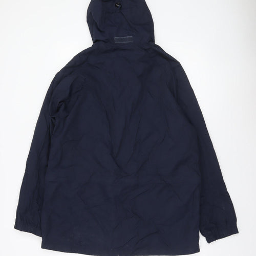 Lakes Edge Men's Blue Waterproof Hooded Parka Jacket M