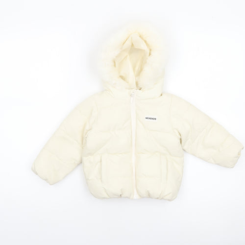 McKenzie Ivory Puffer Jacket 12-18 Months Unisex Baby Hooded Winter Coat