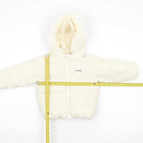 McKenzie Ivory Puffer Jacket 12-18 Months Unisex Baby Hooded Winter Coat
