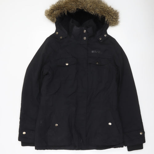 Mountain Warehouse Women's Black Waterproof Parka Jacket UK 12