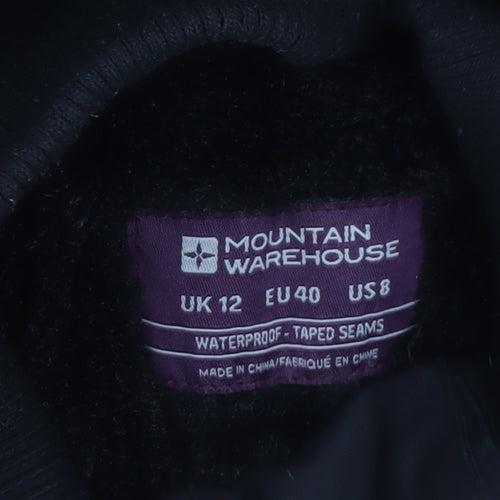 Mountain Warehouse Women's Black Waterproof Parka Jacket UK 12