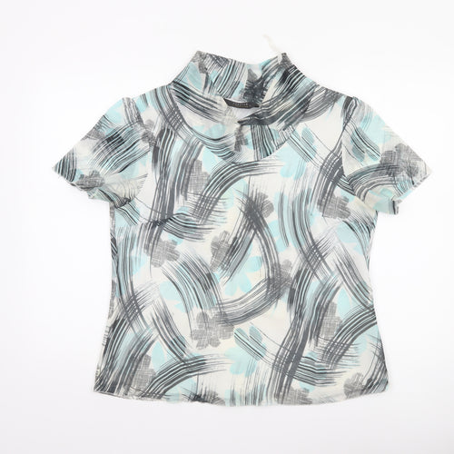 Forever by Michael Gold Women's Multicoloured Chiffon Blouse L