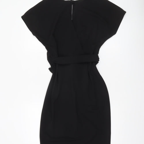 Very Women Black Size 10 Knee Length Sheath Dress