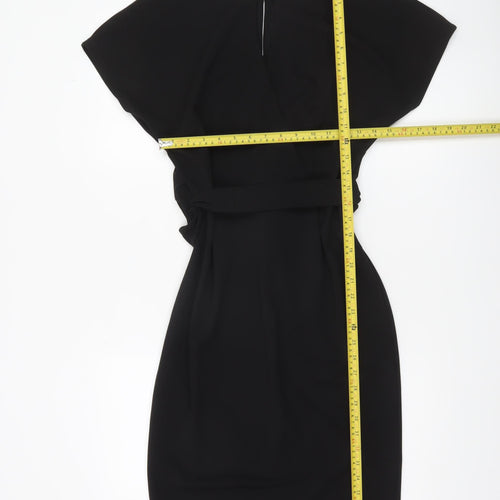 Very Women Black Size 10 Knee Length Sheath Dress