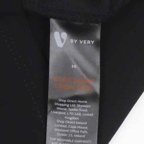 Very Women Black Size 10 Knee Length Sheath Dress