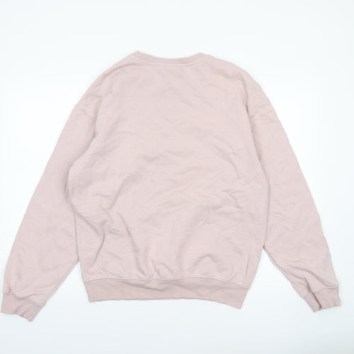 H&M Men’s Beige Loose Fit Sweatshirt Size S Crew Neck Pullover