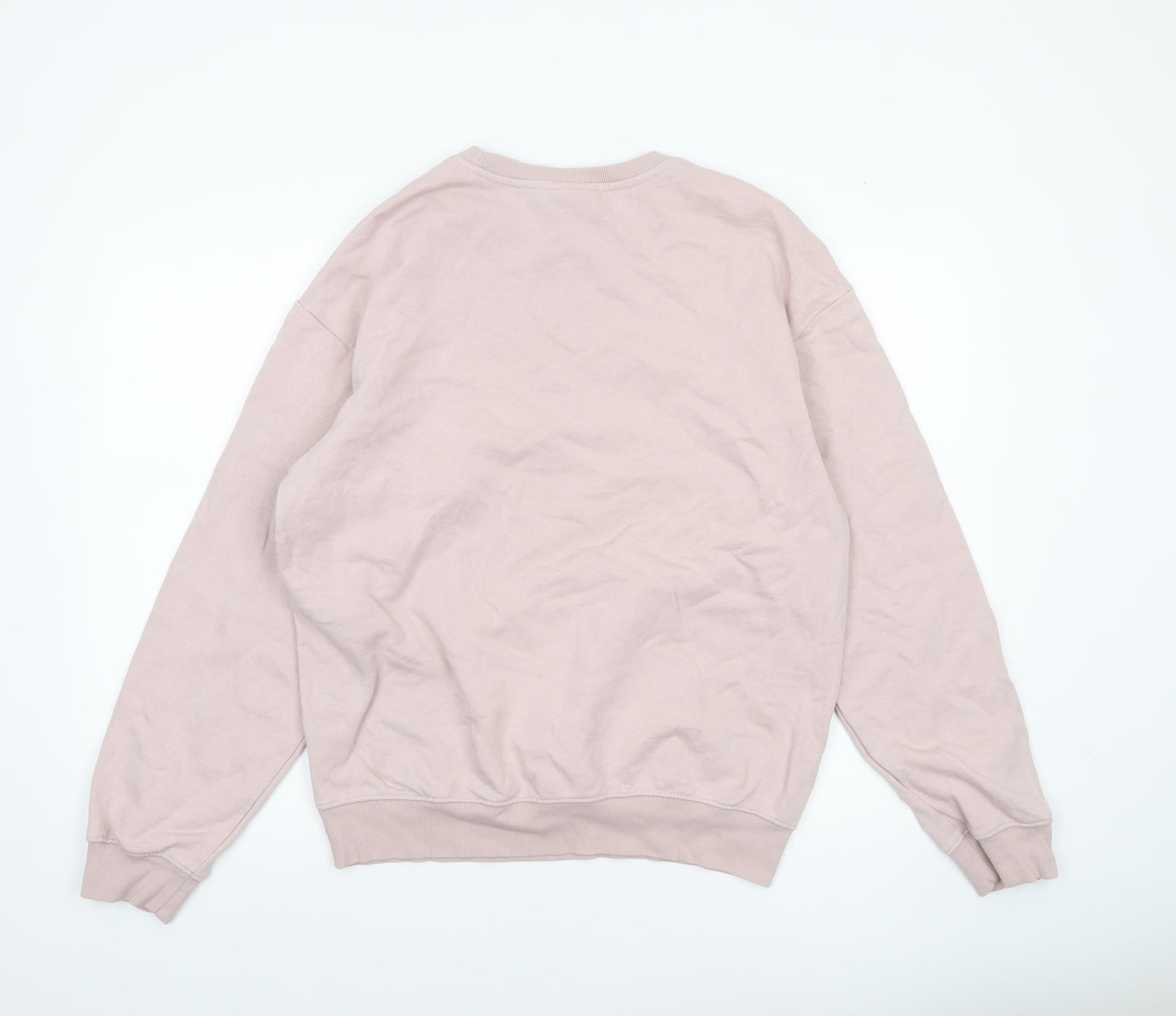 H&M Men’s Beige Loose Fit Sweatshirt Size S Crew Neck Pullover