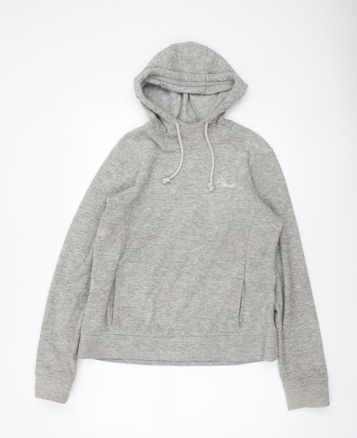 Dare 2b Womens Grey Pullover Hoodie UK 14 Polyester Cotton Blend