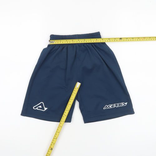 Acerbis Boys Blue Athletic Shorts 4XS Polyester Sportswear
