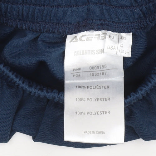 Acerbis Boys Blue Athletic Shorts 4XS Polyester Sportswear