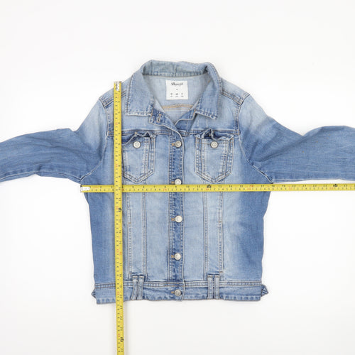 Denim Co Women’s Blue Denim Jacket Size 12 Regular Fit Casual