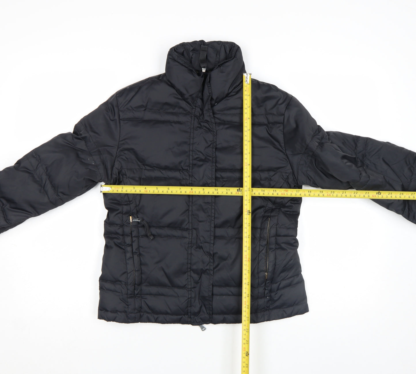 Calvin Klein Jeans Women's Black Puffer Jacket Size S Quilted Winter Coat
