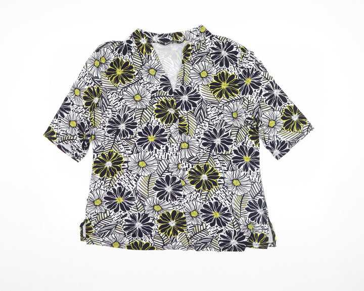 Bonmarché Women's Multicoloured Floral Tunic Blouse Size 18