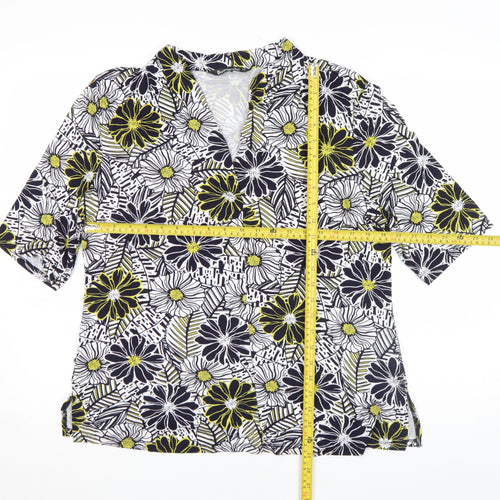Bonmarché Women's Multicoloured Floral Tunic Blouse Size 18