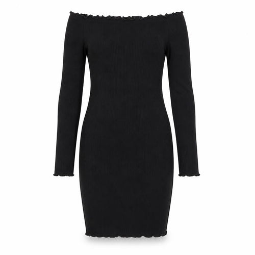 H&M Divided Women's Black XS Off Shoulder Bodycon Dress