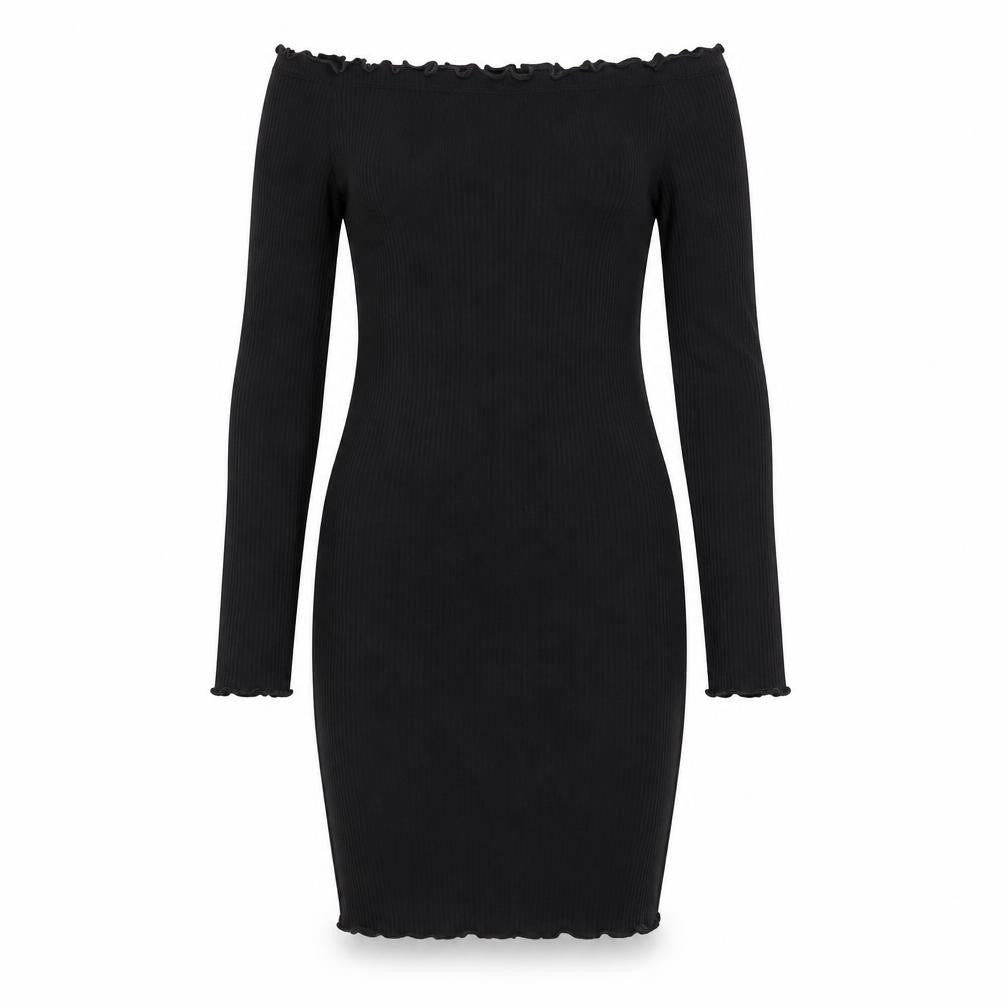 H&M Divided Women's Black XS Off Shoulder Bodycon Dress