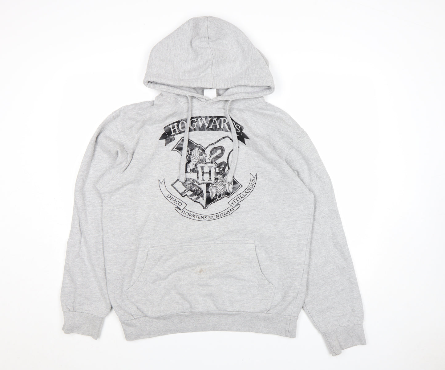 Fahona Womens Grey Hogwarts Pullover Hoodie Size L Cotton Blend