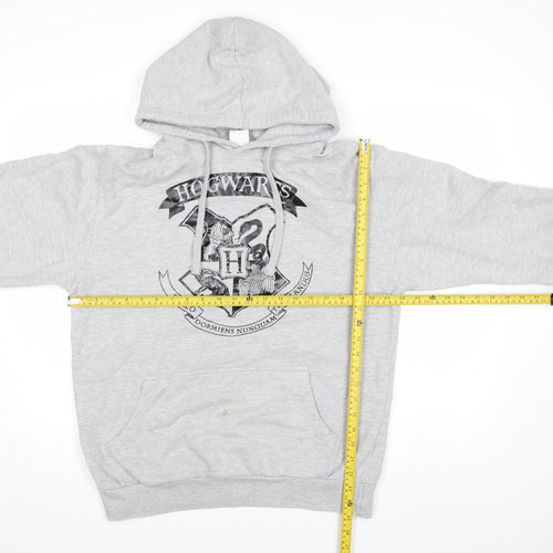 Fahona Womens Grey Hogwarts Pullover Hoodie Size L Cotton Blend