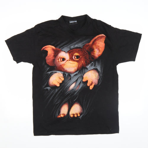 Spiral Gremlins Black Men’s L Graphic Cotton Vintage T‑Shirt