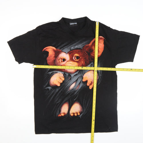 Spiral Gremlins Black Men’s L Graphic Cotton Vintage T‑Shirt
