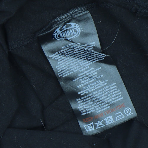 Spiral Gremlins Black Men’s L Graphic Cotton Vintage T‑Shirt