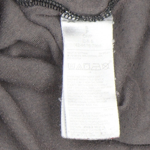 GAP Men Black Regular Fit Long Sleeve Cotton Blend Top Size S
