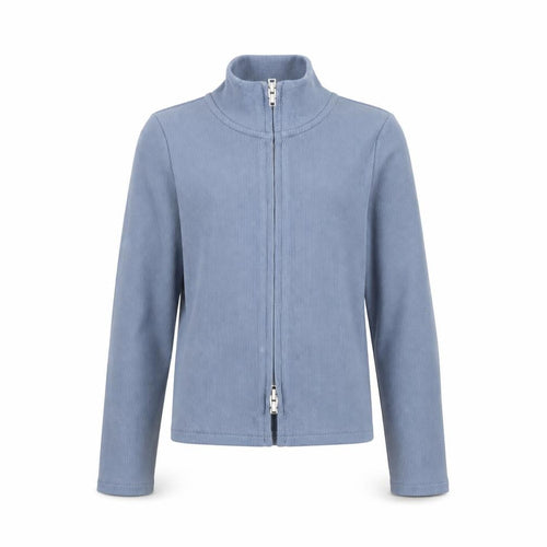 Marks and Spencer Girls Blue Full Zip Knit Sweatshirt 6-7 Years