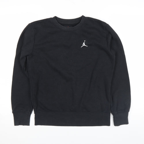 Jordan Boys Black Pullover Sweatshirt 12-13 Years Crew Neck Fleece