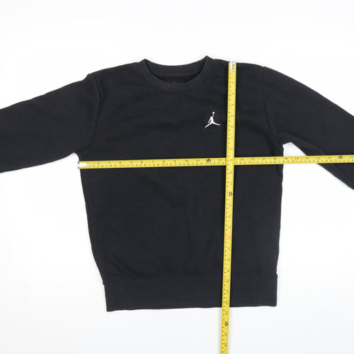 Jordan Boys Black Pullover Sweatshirt 12-13 Years Crew Neck Fleece