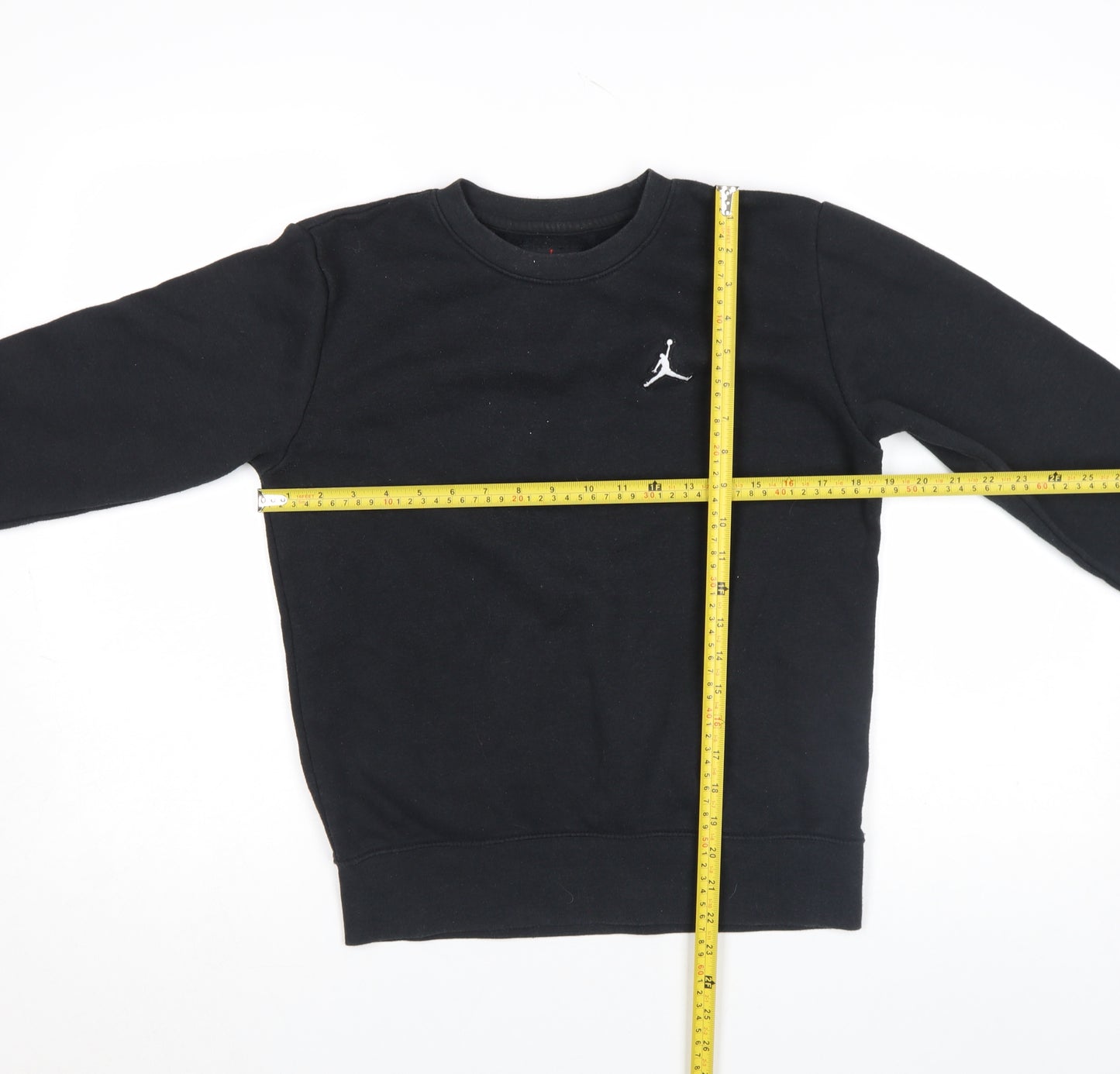 Jordan Boys Black Pullover Sweatshirt 12-13 Years Crew Neck Fleece