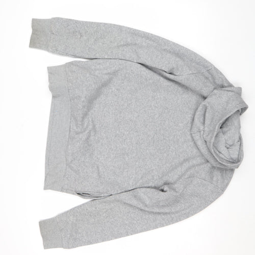 Converse Boys Grey XL Pullover Hoodie Graphic Print Fleece Sweatshirt