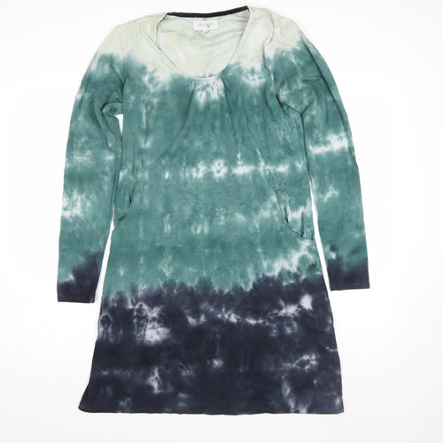 Thought Women’s Multicoloured Tie Dye Long Sleeve Shift Dress Size L