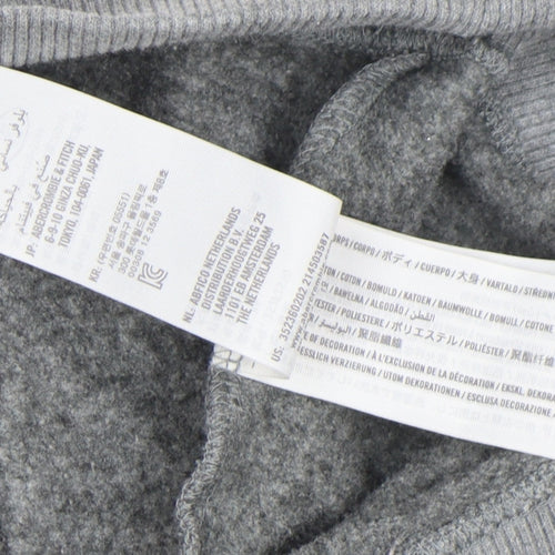 Hollister Mens Multicoloured Grey Sweatshirt XS Crew Neck Pullover