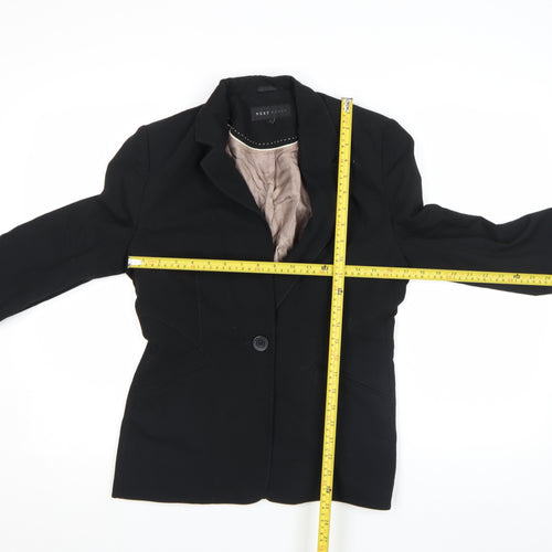 Next Woman Black Single-Breasted One-Button Blazer Size 12