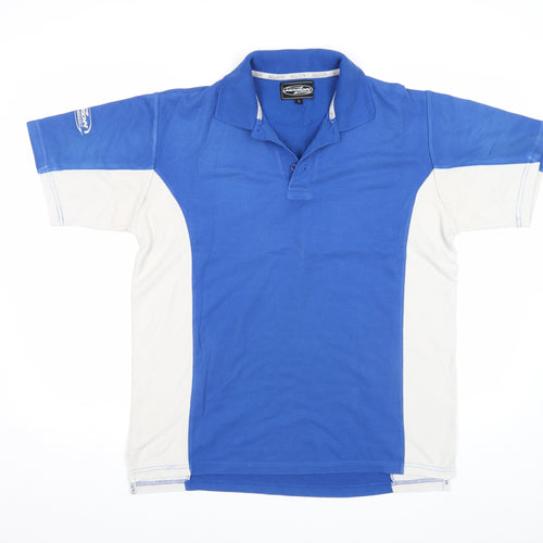 Mazon Men’s Blue Colourblock Hockey Polo Shirt Size L