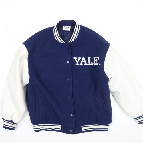 Primark Yale University Men’s Blue Varsity Jacket XS Wool Blend