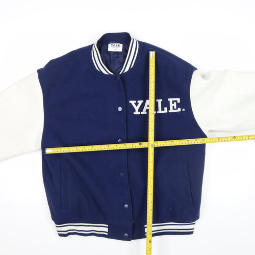 Primark Yale University Men’s Blue Varsity Jacket XS Wool Blend