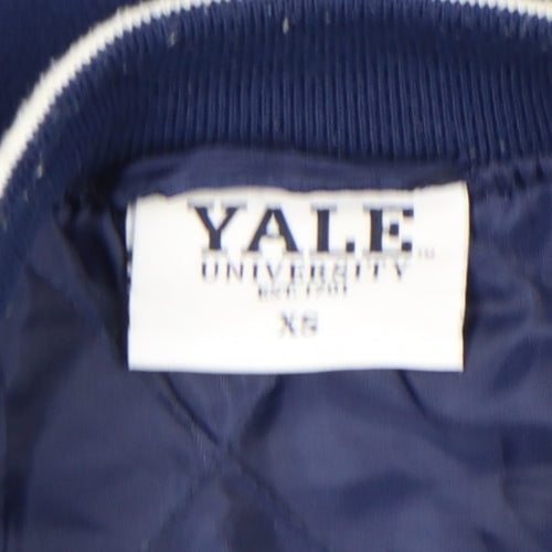 Primark Yale University Men’s Blue Varsity Jacket XS Wool Blend