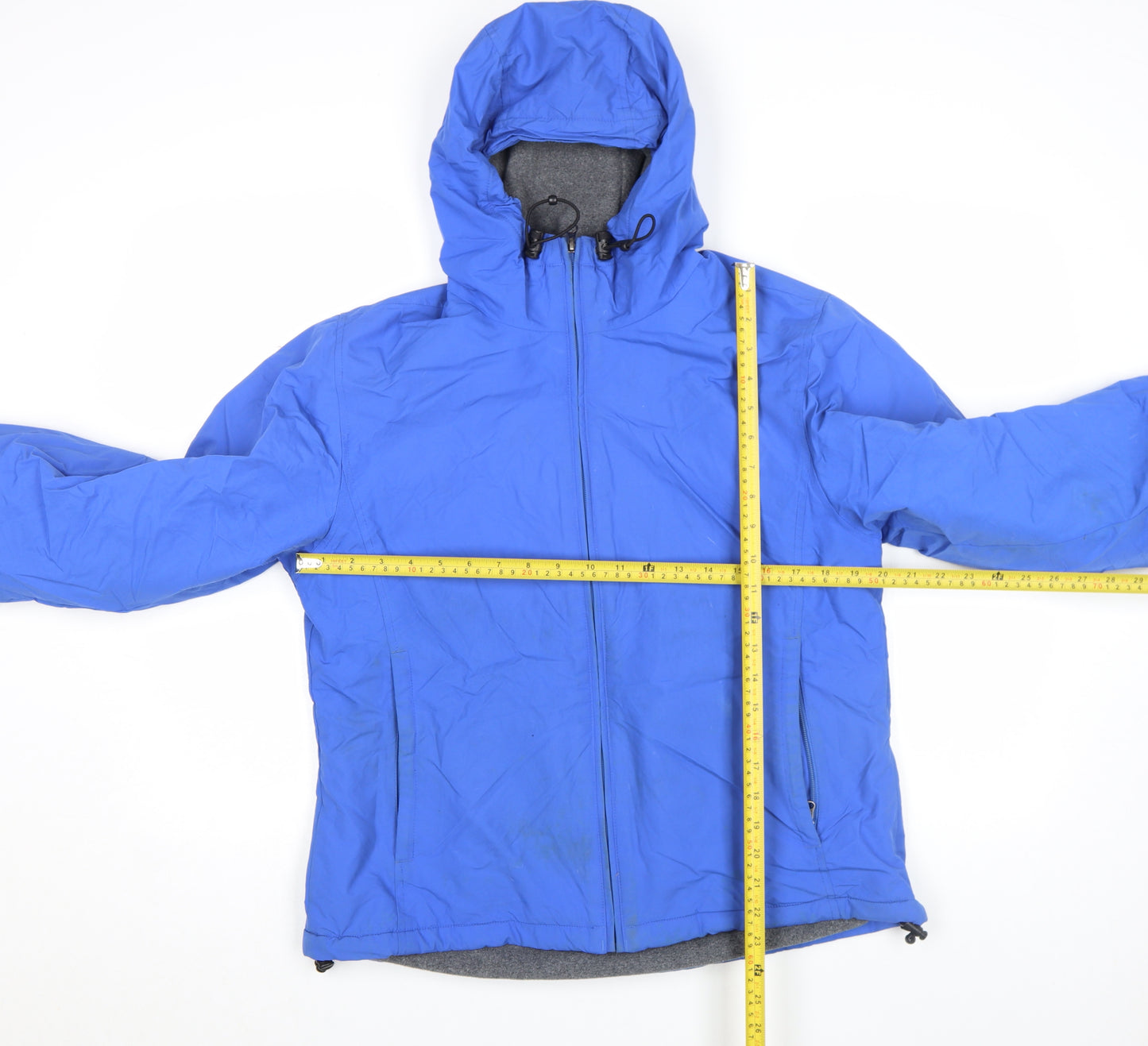 Lands' End Women's Blue Hooded Parka Jacket Size S
